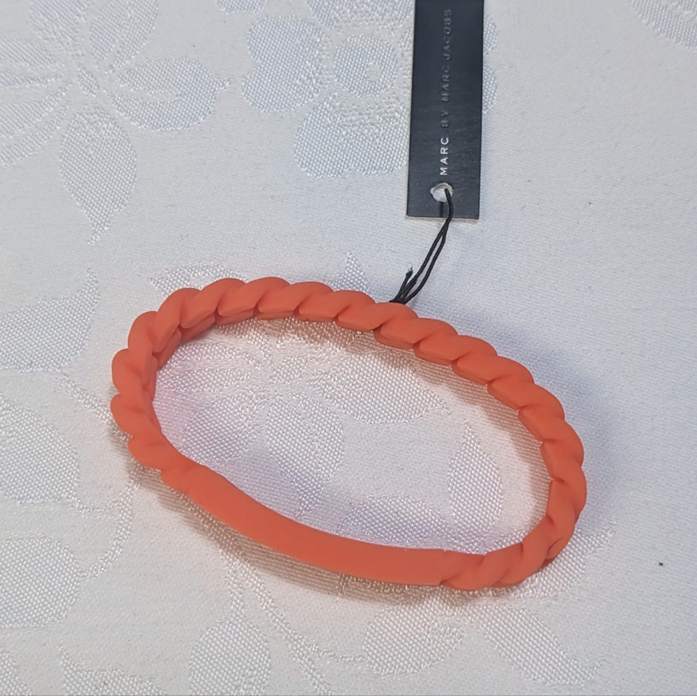 Marc Jacobs Flouro Orange Silicone Bracelet
